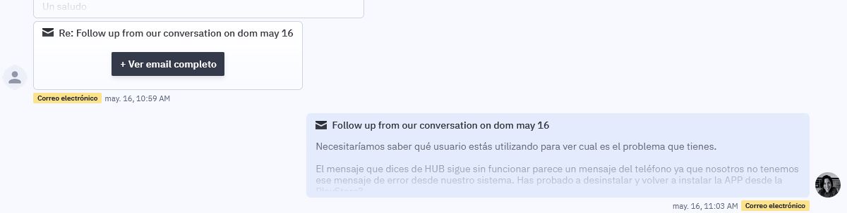 activecampaign widget de chat Conversations